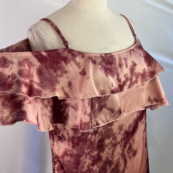 Mimi Chica Pink Tie Dye Ruffle Neck Mini - Picture 5 of 14